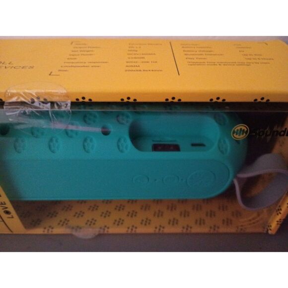 Sound Bound Excursion Revolve Circle Dotted Aqua Blue Wireless Bluetooth Speaker - Picture 9 of 9